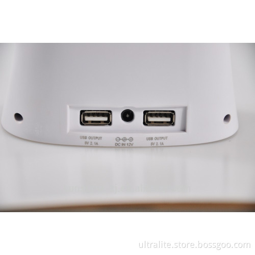 LED Desk Lamp With air purifier ( 5 brightness change levels) + 2 USB Ports(2.1A)